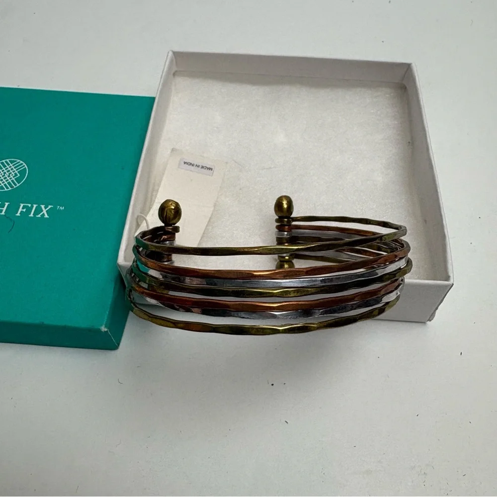 ZAD Martin Mini Layered Metal Cuff Rose Gold Bracelet Stitch Fix NWT